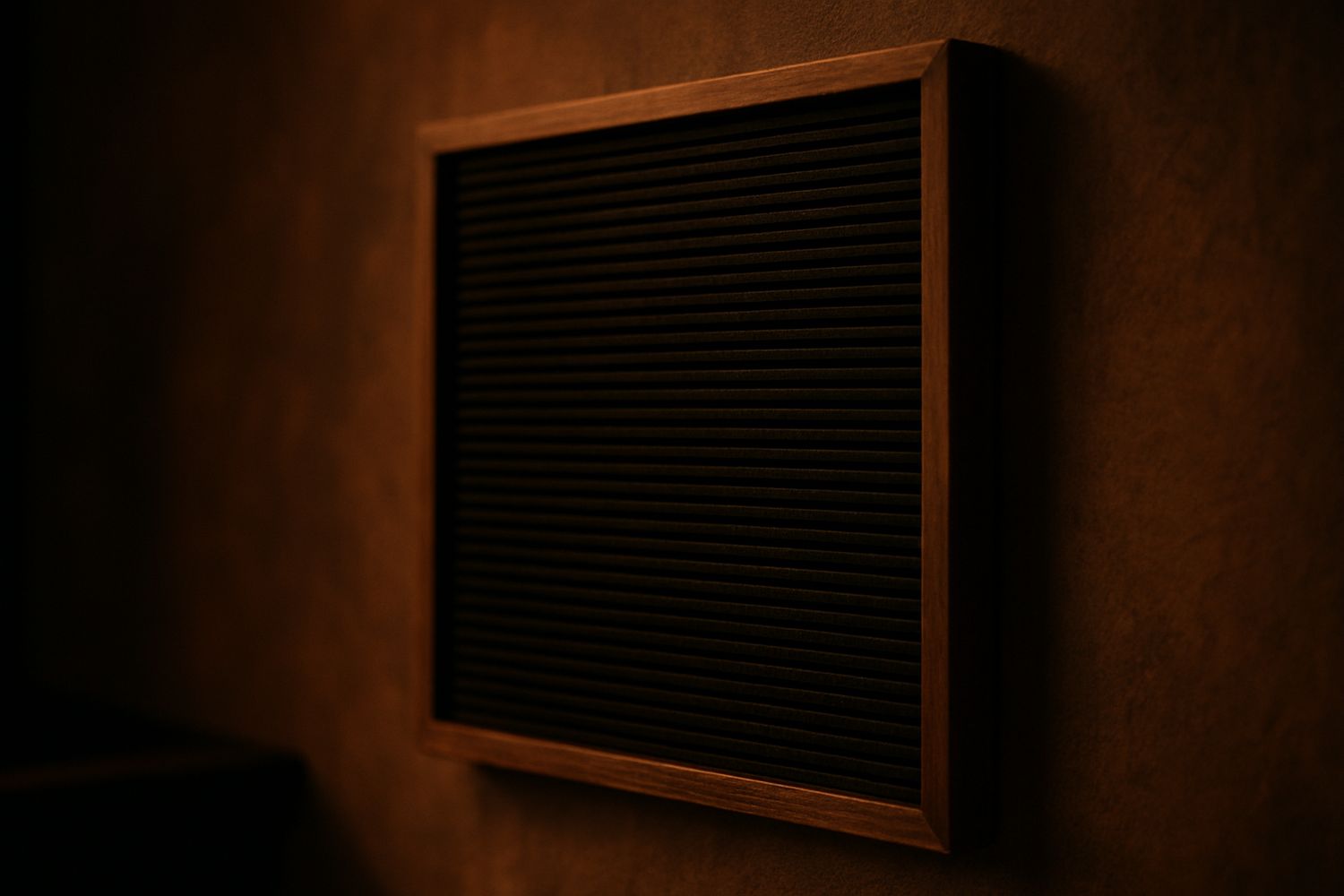 Detail of a changeable letter board
